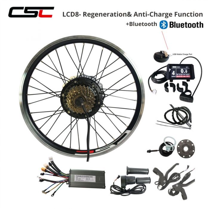 Kit de conversión de bicicleta eléctrica 36V 250W 26 / 28 (700C) Kit